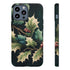 Dark Green Festive Holly in Watercolor - Impact Resistant Phone Case iPhone 13 Pro Max Matte